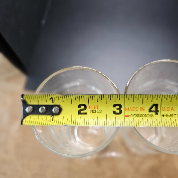 Vintage Etched Drinking Glasses Set of 2 - Picture 10 of 10